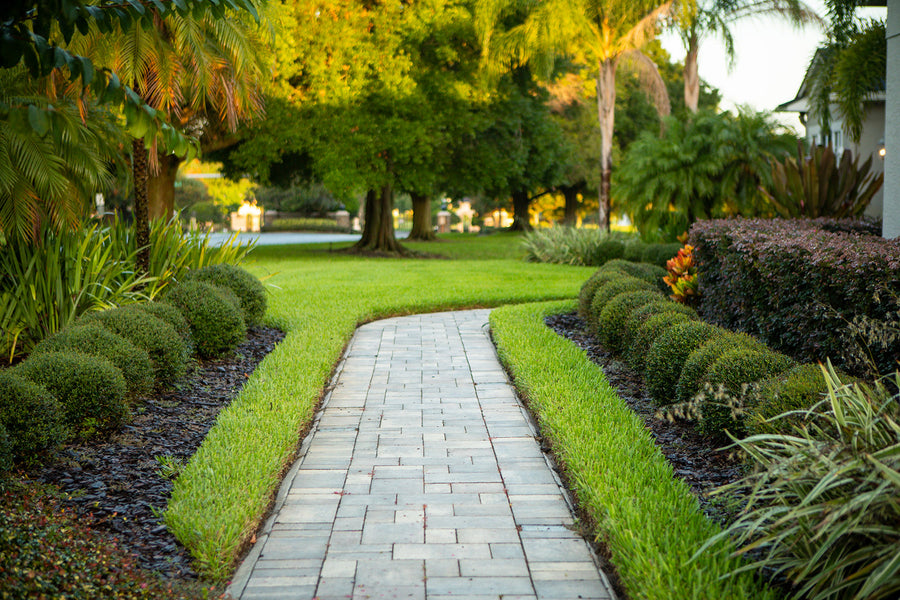 A completed Viera landscape installation