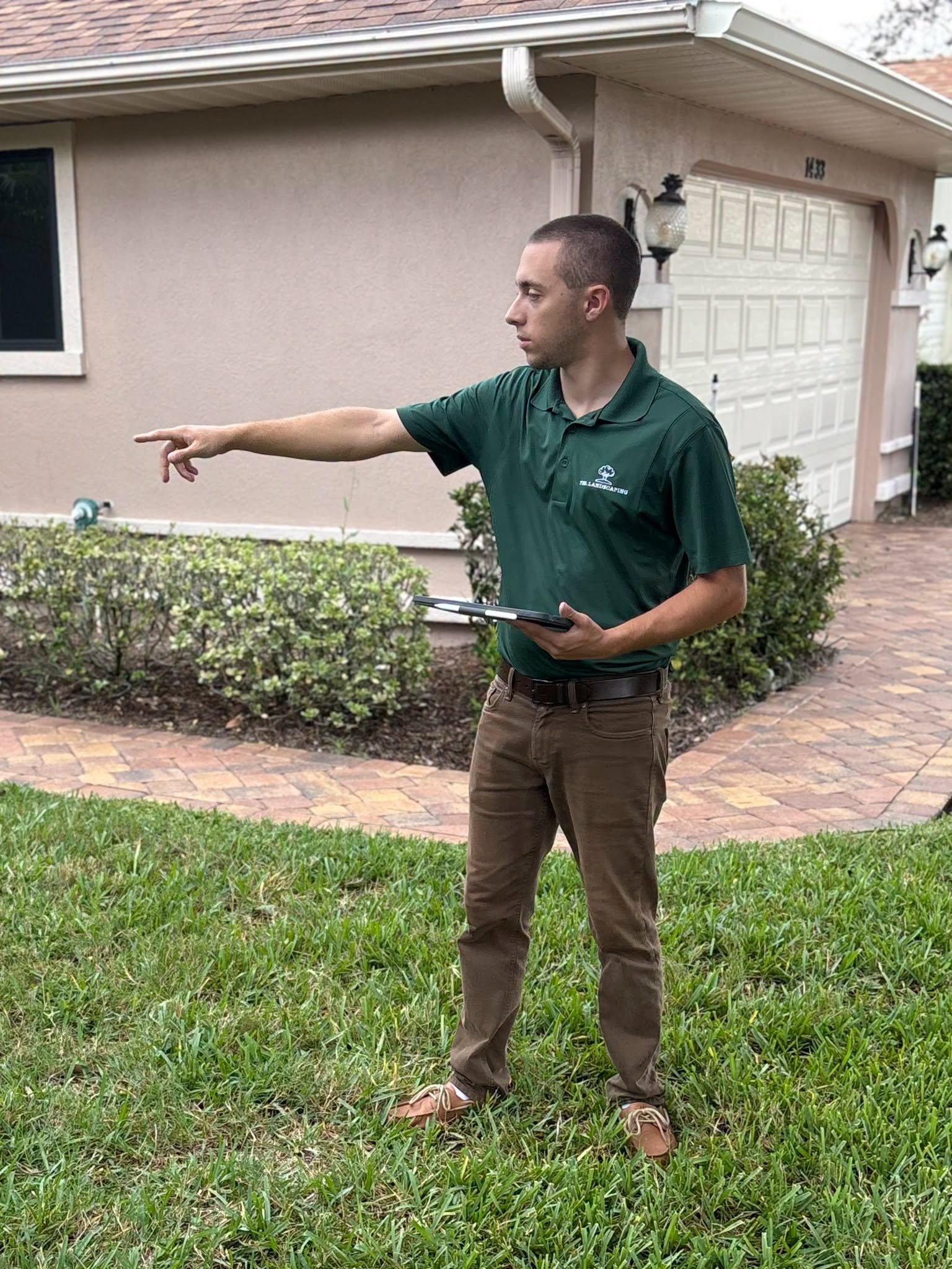 A TSL team member personally walking a homeowner through the property